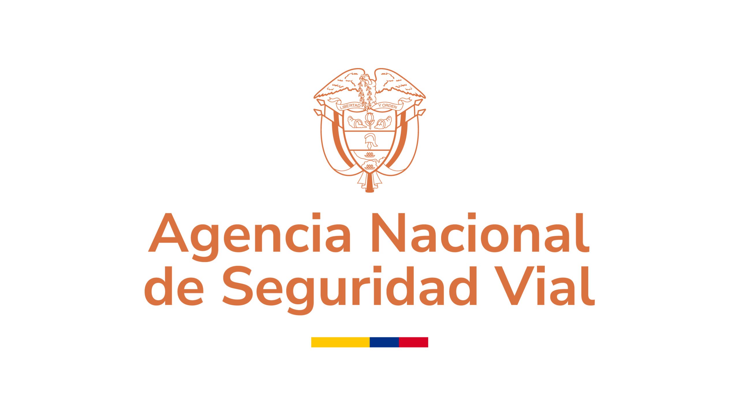 Logo de la Agencia Nacional de Seguridad Vial (ANSV), entidad adscrita al Ministerio de Transporte de Colombia y máxima autoridad en seguridad vial y prevención de siniestros en el país.