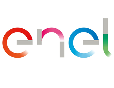 Logo de Enel Colombia, empresa multinacional de energía presente en el país como uno de los principales generadores y distribuidores de electricidad en el mercado colombiano.