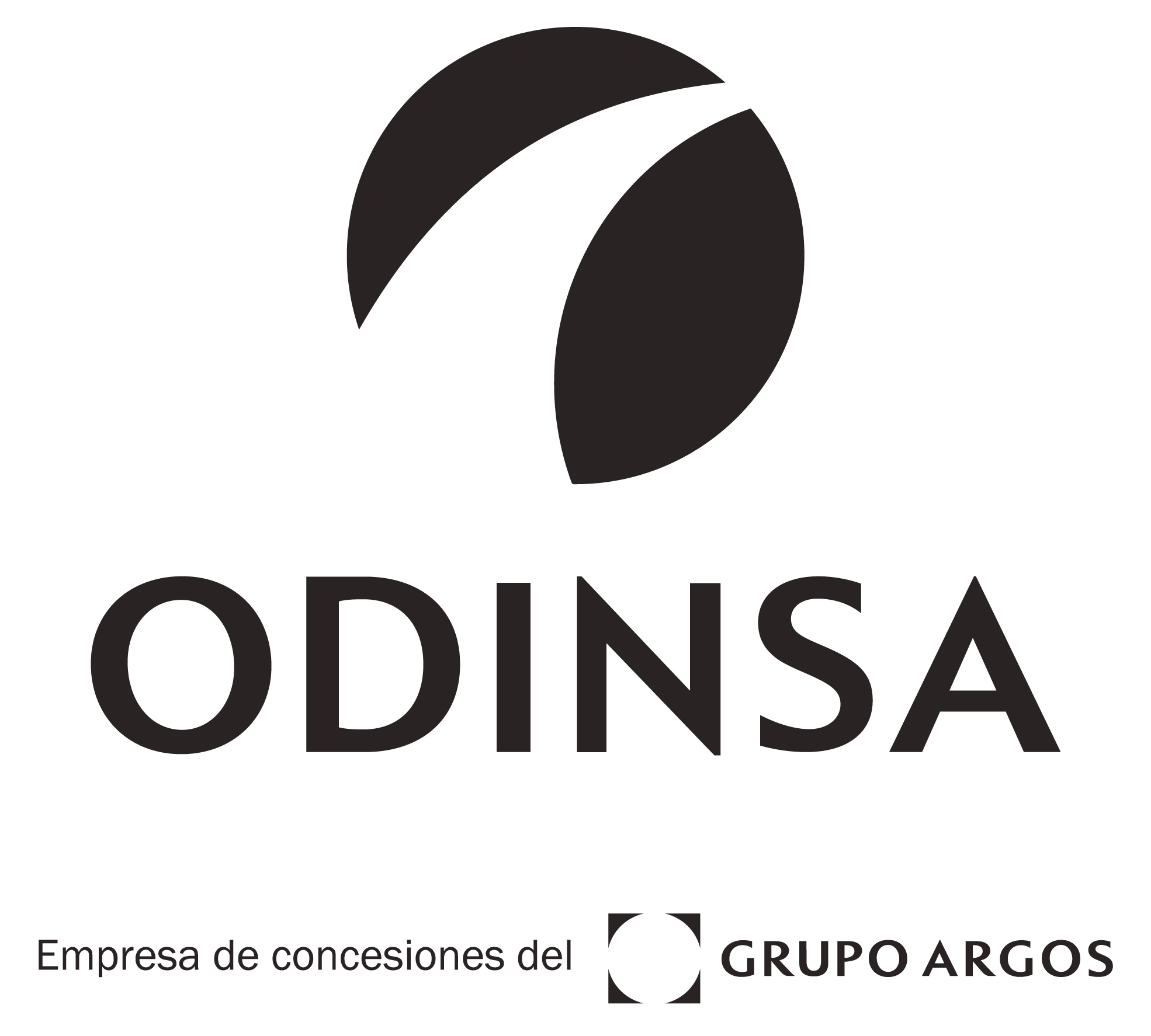 Logo de Odinsa, empresa colombiana del Grupo Argos especializada en el desarrollo y operación de concesiones de infraestructura vial, aeroportuaria y de transporte.